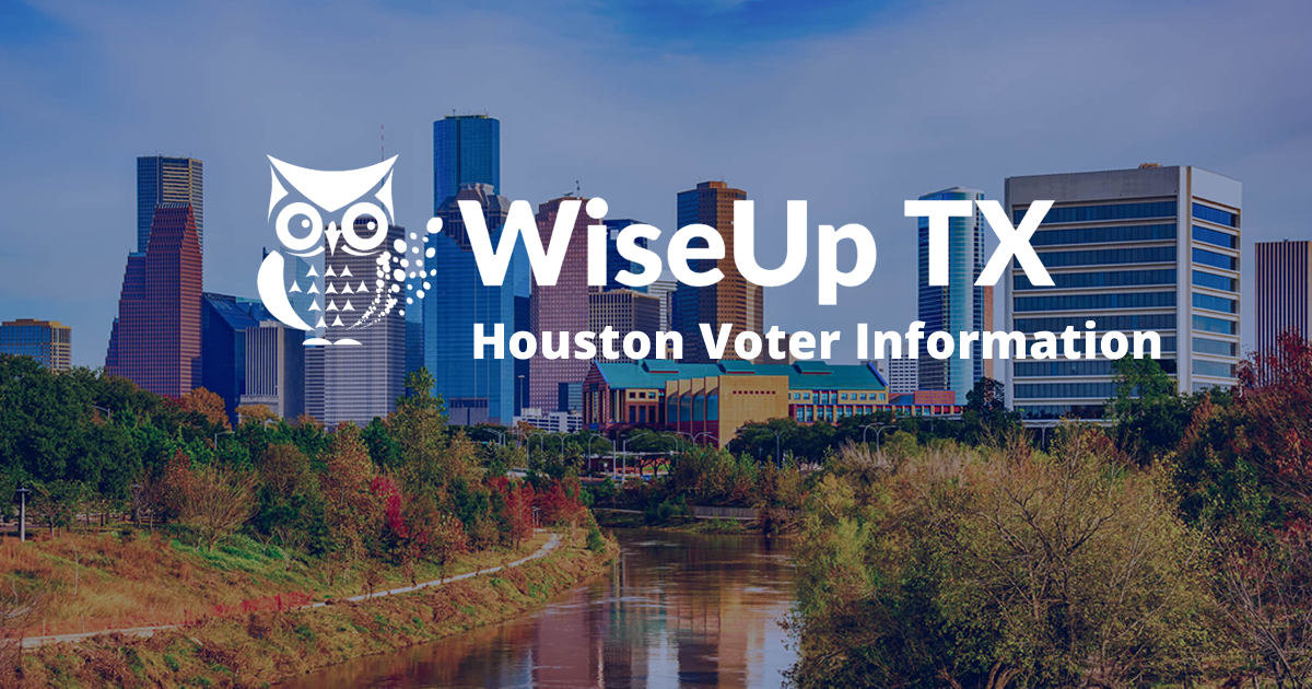 Voter Info Houston WiseUp Texas